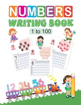 portada Number Writing Book: 1 to 100 (in English)