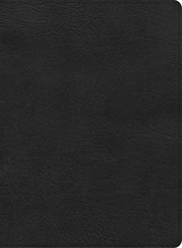 portada Csb Single-Column Wide-Margin Bible, Black Leathertouch (in English)