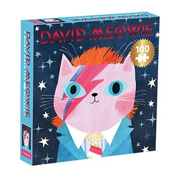 portada Puzzle - Music Cats: David Meowie: 100 Piece Puzzle (en Inglés)