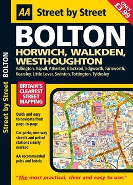 portada Aa Street by Street: Bolton: Horwich, Walkden, Westhoughton (en Inglés)