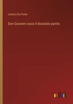 portada Don Giovanni ossia Il dissoluto punito (en Italiano)