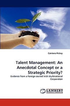 portada talent management: an anecdotal concept or a strategic priority? (en Inglés)