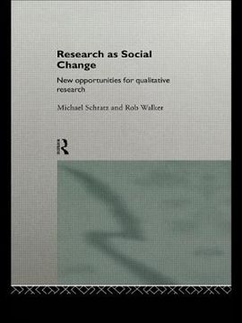 portada Research As Social Change: New Opportunities For Qualitative Research (in English)