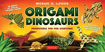 portada Tuttle Origami kit de Dinosaurios – Prehistoric fun Para Todos. 