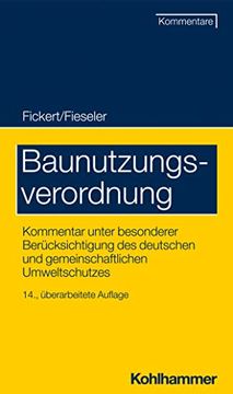 portada Baunutzungsverordnung: Kommentar Unter Besonderer Berucksichtigung Des Deutschen Und Gemeinschaftlichen Umweltschutzes (en Alemán)