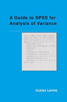 portada A Guide to Spss for Analysis of Variance (en Inglés)