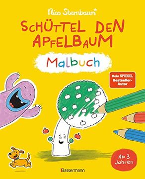 portada Schüttel den Apfelbaum - Malbuch (en Alemán)