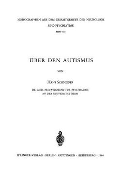 portada Über Den Autismus (en Alemán)