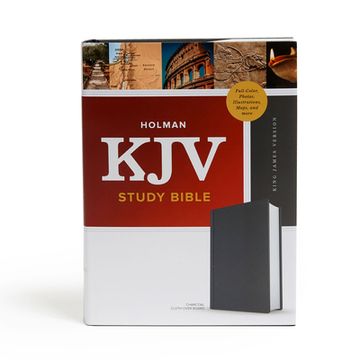 portada Kjv Study Bible, Full-Color, Charcoal Cloth-Over-Board: Study Notes, Articles, Illustrations, Ribbon Marker, Easy to Read Bible Font 