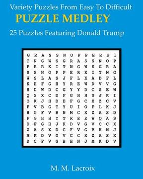 portada The Donald Trump Puzzle Book: 25 Puzzles Featuring The Donald (en Inglés)