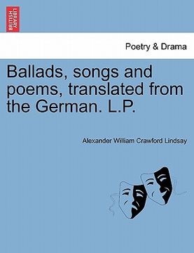 portada ballads, songs and poems, translated from the german. l.p.