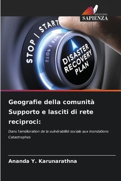 portada Geografie della comunità Supporto e lasciti di rete reciproci (en Italiano)