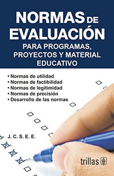 portada Normas de Evaluacion Para Programas, Proyectos y Material Educativo