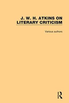 portada J. W. H. Atkins on Literary Criticism (en Inglés)