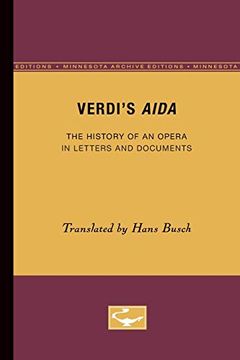 portada Verdi'S Aida: The History of an Opera in Letters and Documents (en Inglés)