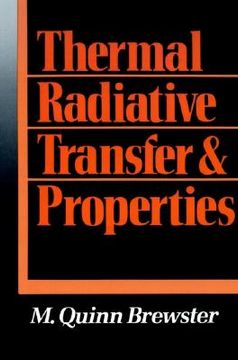 portada thermal radiative transfer and properties (en Inglés)