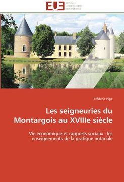 portada Les Seigneuries Du Montargois Au Xviiie Siecle