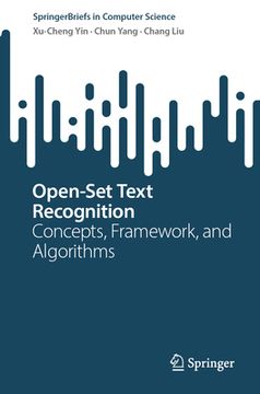 portada Open-Set Text Recognition: Concepts, Framework, and Algorithms (in English)