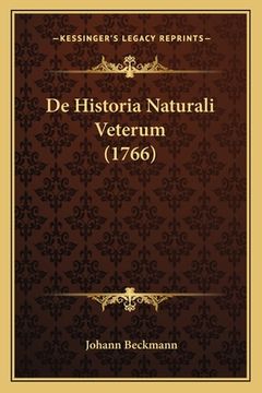 portada De Historia Naturali Veterum (1766) (en Latin)