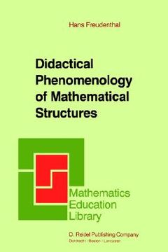 portada didactical phenomenology of mathematical structures