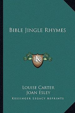 portada bible jingle rhymes (en Inglés)