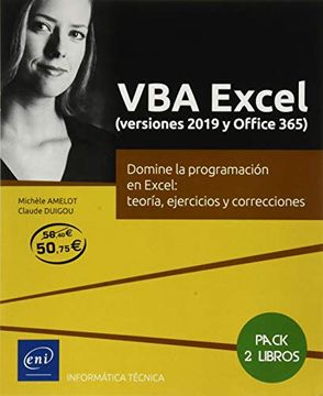 portada Vba Excel (Versiones 2019 y Office 365) Pack de 2 Libros: Domine la Programación en Excel: Teoría, Ejercicios y Correcciones