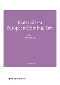 portada Materials on European Criminal Law: Fourth Edition
