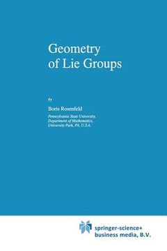 portada geometry of lie groups (en Inglés)