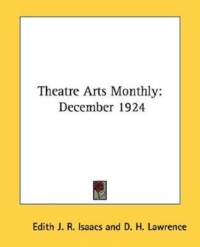 portada theatre arts monthly: december 1924 (en Inglés)