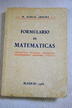 Libro Formulario De Matemáticas, Aritmética, álgebra, Geometría ...