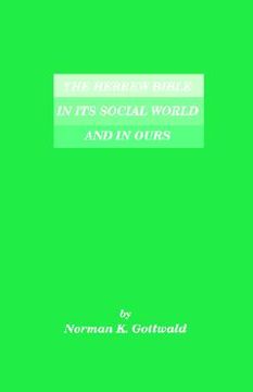 portada the hebrew bible in its social world and in ours (en Inglés)