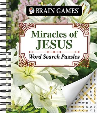 portada Brain Games - Miracles of Jesus Word Search Puzzles (Brain Games - Bible) (en Inglés)