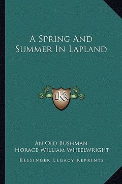 portada a spring and summer in lapland
