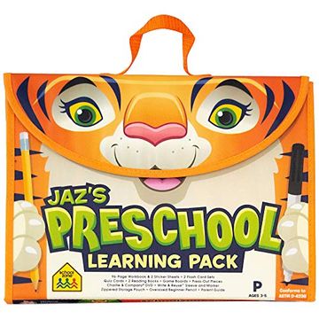 portada School Zone Preschool Learning Program: Educational Pack of Games, Dvd, Workbook, Flash Cards, Early Reading Books, Math, Write & Reuse, Pencil & Wipe-Clean Marker, Carrying Case (en Inglés)
