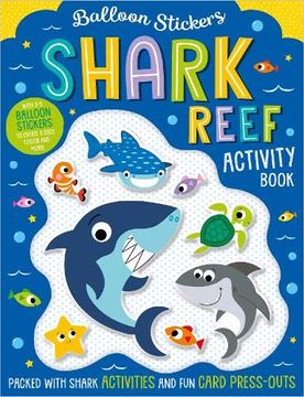 portada Balloon Stickers Shark Reef Activity Book (en Inglés)