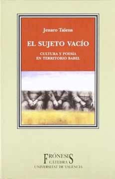portada El Sujeto Vacío: Cultura y Poesía en Territorio Babel (Frónesis) (in Spanish)