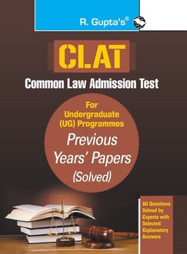 portada CLAT-Previous Years' Papers (Solved) For Undergraduate (UG) Programmes (in English)