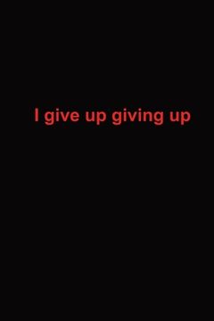 portada Crossfit Monatsplaner: I give up giving up (en Alemán)