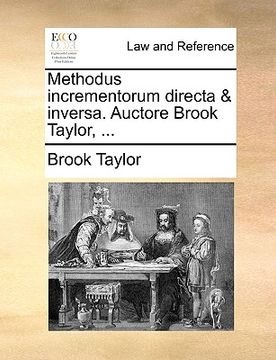 portada Methodus Incrementorum Directa & Inversa. Auctore Brook Taylor, ... (en Latin)