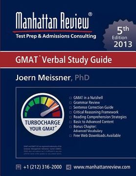 portada Manhattan Review GMAT Verbal Study Guide [5th Edition] (en Inglés)