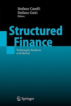 portada structured finance: techniques, products and market (en Inglés)