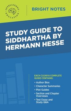 portada Study Guide to Siddhartha by Hermann Hesse (en Inglés)
