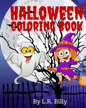portada Halloween Coloring Book: Bonus Halloween Bingo (en Inglés)