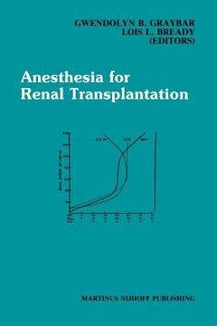 portada Anesthesia for Renal Transplantation (in English)