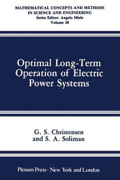 portada Optimal Long-Term Operation of Electric Power Systems (en Inglés)