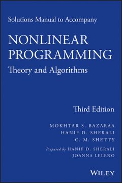 portada Solutions Manual to Accompany Nonlinear Programming (en Inglés)