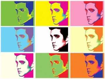 portada Elvis Presley Portrait (2) pop art Andy Warhol a4 Size Satin Paper Photo Print Stunning 260Gsm(297 x 210 mm or 11. 7 x 8. 3 Inches)