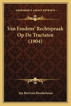 portada Van Emdens' Rechtspraak Op De Tractaten (1904)