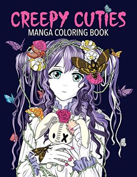 portada Creepy Cuties Manga Coloring Book (en Inglés)