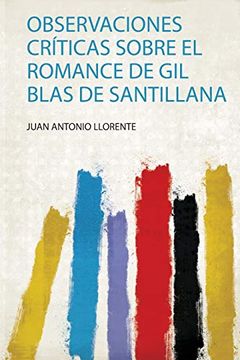 portada Observaciones Críticas Sobre el Romance de gil Blas de Santillana